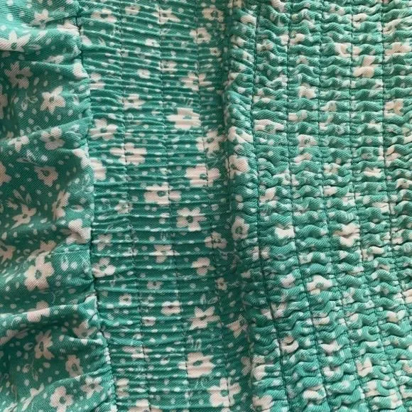 Torrid green floral sz 0 sleeveless Romper - Picture 4 of 7